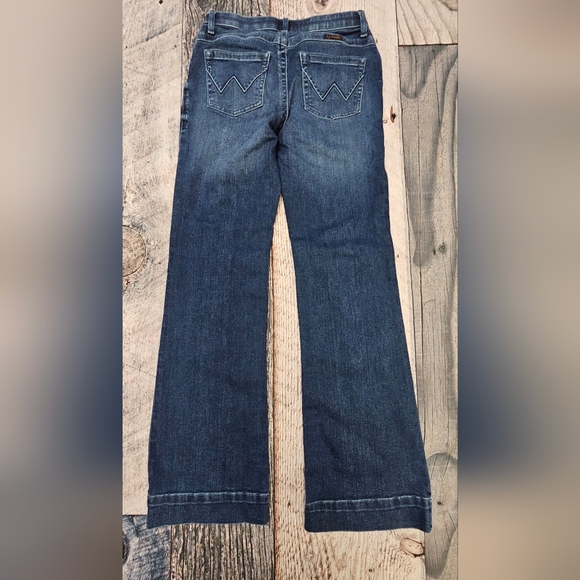 Wrangler Willow Ultimate Riding Jean Blue Denim Mid-rise Size 31x32 - Picture 4 of 7